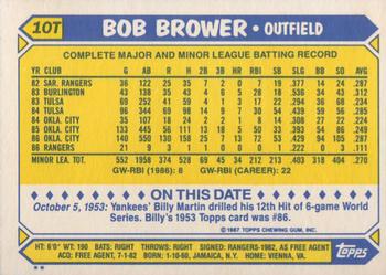 Bob Brower  baseball card collectible - Main Image 2