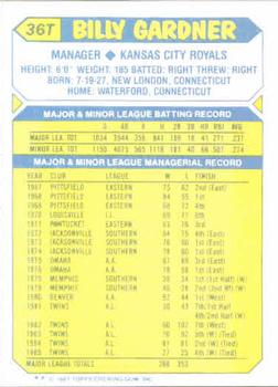 Billy Gardner  baseball card collectible - Main Image 2