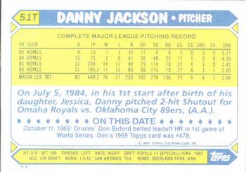 Danny Jackson  baseball card collectible - Main Image 2