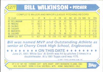 Bill Wilkinson  baseball card collectible - Main Image 2