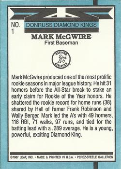 Mark McGwire  baseball card collectible - Main Image 2