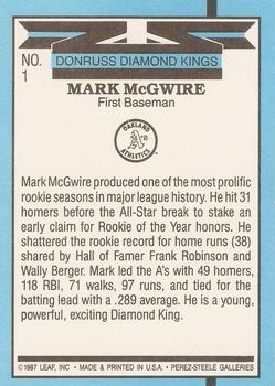 Mark McGwire  baseball card collectible - Main Image 2
