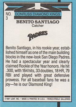 Benito Santiago  baseball card collectible - Main Image 2