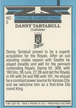 Danny Tartabull  baseball card collectible - Main Image 2