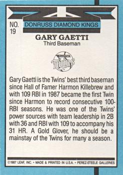 Gary Gaetti  baseball card collectible - Main Image 2