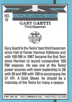 Gary Gaetti  baseball card collectible - Main Image 2