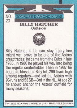 Billy Hatcher  baseball card collectible - Main Image 2