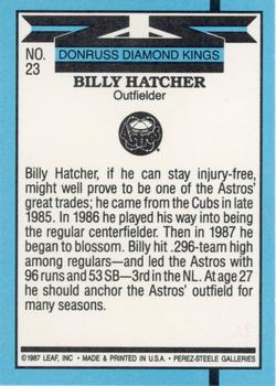 Billy Hatcher  baseball card collectible - Main Image 2