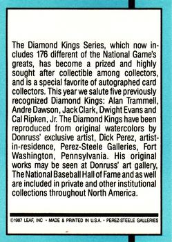 Diamond Kings Checklist 1-26  baseball card collectible - Main Image 2