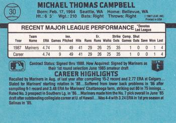 Mike Campbell  baseball card collectible - Main Image 2