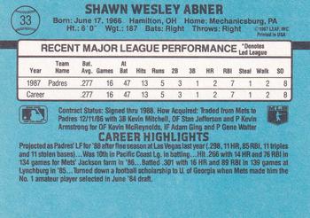 Shawn Abner  baseball card collectible - Main Image 2