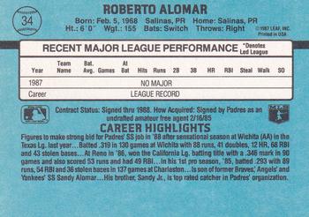 Roberto Alomar  baseball card collectible - Main Image 2