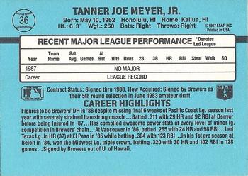 Joey Meyer  baseball card collectible - Main Image 2