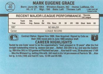 Mark Grace  baseball card collectible - Main Image 2