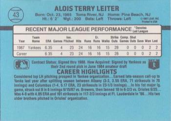 Al Leiter  baseball card collectible - Main Image 2