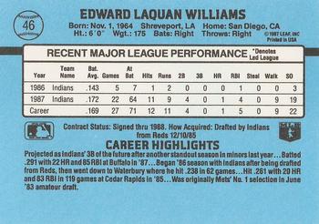 Eddie Williams  baseball card collectible - Main Image 2