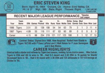 Eric King  baseball card collectible - Main Image 2