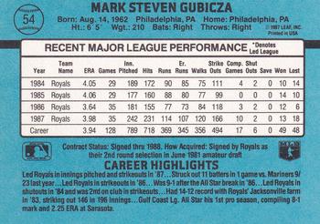 Mark Gubicza  baseball card collectible - Main Image 2