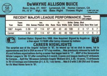 DeWayne Buice  baseball card collectible - Main Image 2