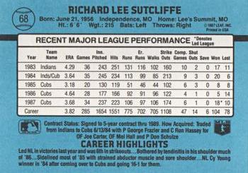 Rick Sutcliffe  baseball card collectible - Main Image 2