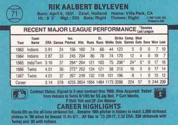 Bert Blyleven  baseball card collectible - Main Image 2