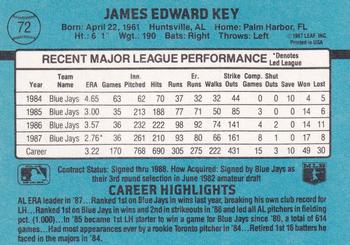 Jimmy Key  baseball card collectible - Main Image 2