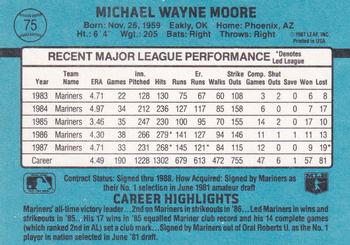 Mike Moore  baseball card collectible - Main Image 2