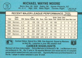 Mike Moore  baseball card collectible - Main Image 2