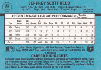 Jeff Reed  baseball card collectible - Main Image 2