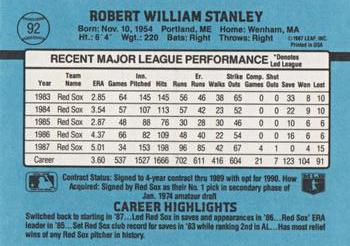 Bob Stanley  baseball card collectible - Main Image 2