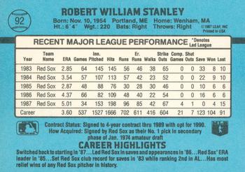Bob Stanley  baseball card collectible - Main Image 2