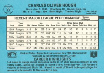 Charlie Hough  baseball card collectible - Main Image 2