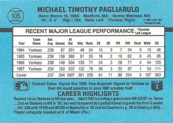 Mike Pagliarulo  baseball card collectible - Main Image 2