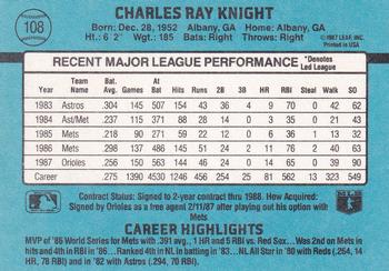 Ray Knight  baseball card collectible - Main Image 2