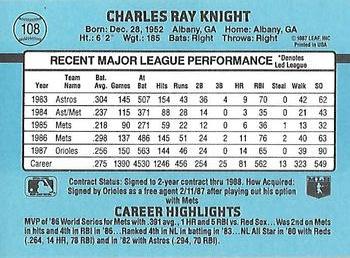 Ray Knight  baseball card collectible - Main Image 2