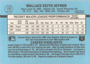 Wally Joyner  baseball card collectible - Main Image 2