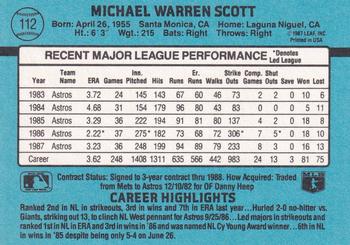 Mike Scott  baseball card collectible - Main Image 2