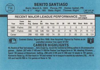 Benito Santiago  baseball card collectible - Main Image 2
