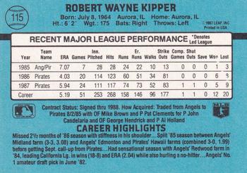 Bob Kipper  baseball card collectible - Main Image 2