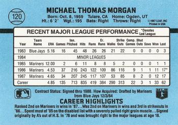 Mike Morgan  baseball card collectible - Main Image 2