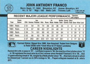 John Franco  baseball card collectible - Main Image 2