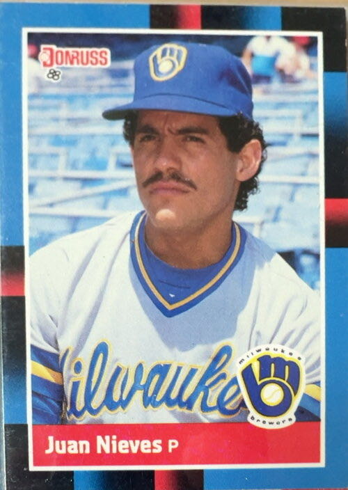 Juan Nieves  baseball card collectible - Main Image 3