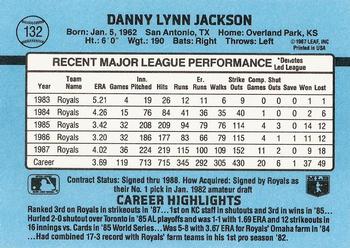 Danny Jackson  baseball card collectible - Main Image 2