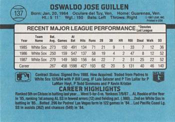 Ozzie Guillen  baseball card collectible - Main Image 2