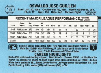 Ozzie Guillen  baseball card collectible - Main Image 2