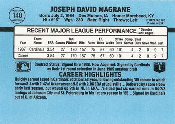 Joe Magrane  baseball card collectible - Main Image 2