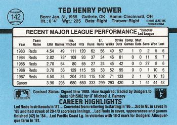 Ted Power  baseball card collectible - Main Image 2