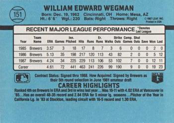 Bill Wegman  baseball card collectible - Main Image 2