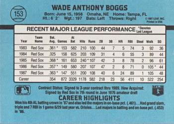 Wade Boggs  baseball card collectible - Main Image 2
