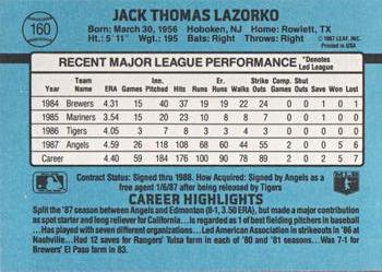 Jack Lazorko  baseball card collectible - Main Image 2